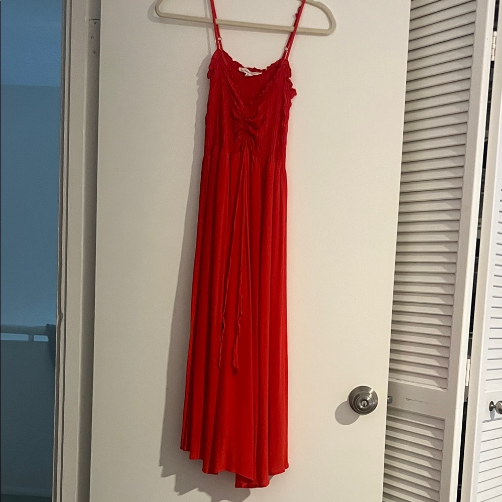 Chic Scarlet High Low Dress bought at Anthropologie